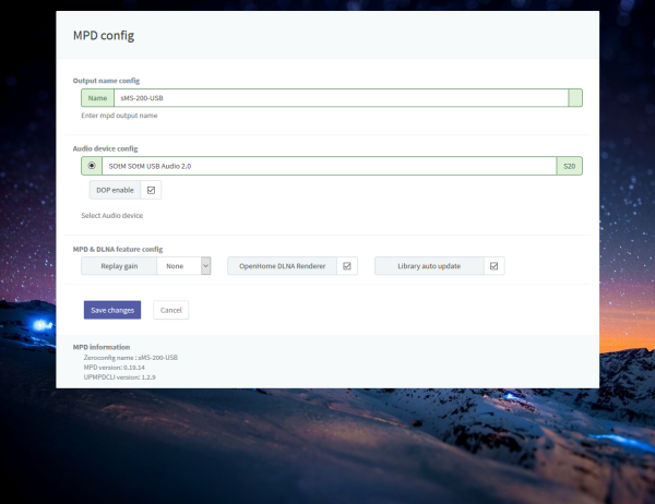  mpd config